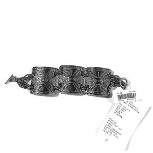 Abercrombie & Fitch Faux Silver Metal Bracelet NWT